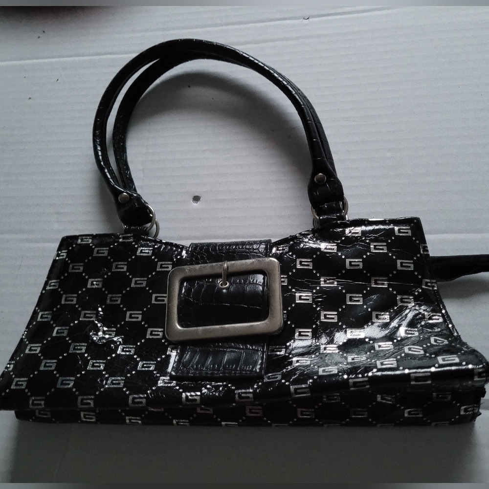 Charkorn Black Magnetic Clasps Handbag Made in Thailand